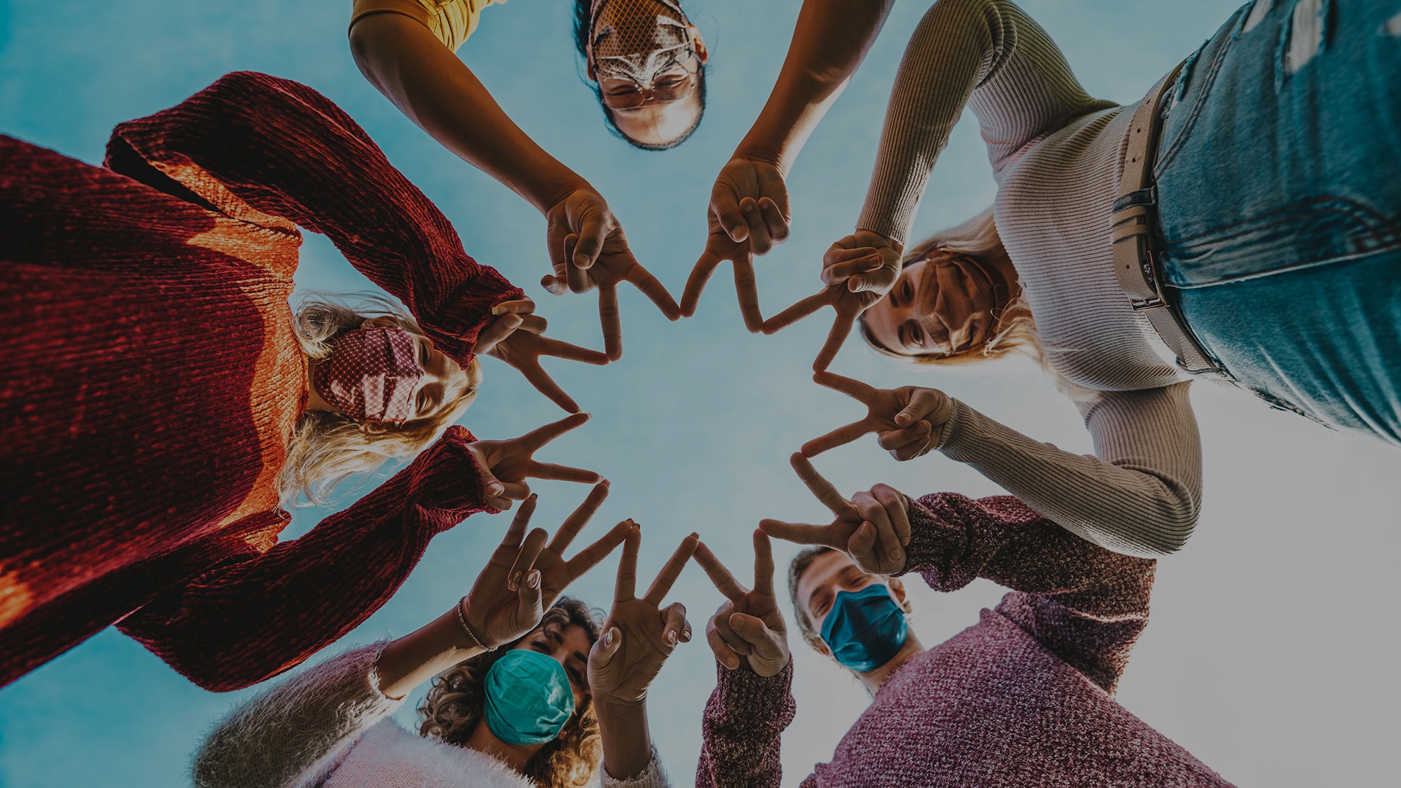 Community members gathered together